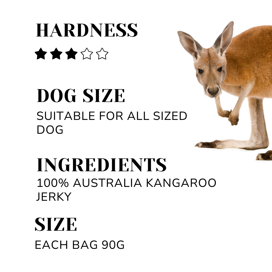 WagglyCove Kangaroo Jerky Dog Treat