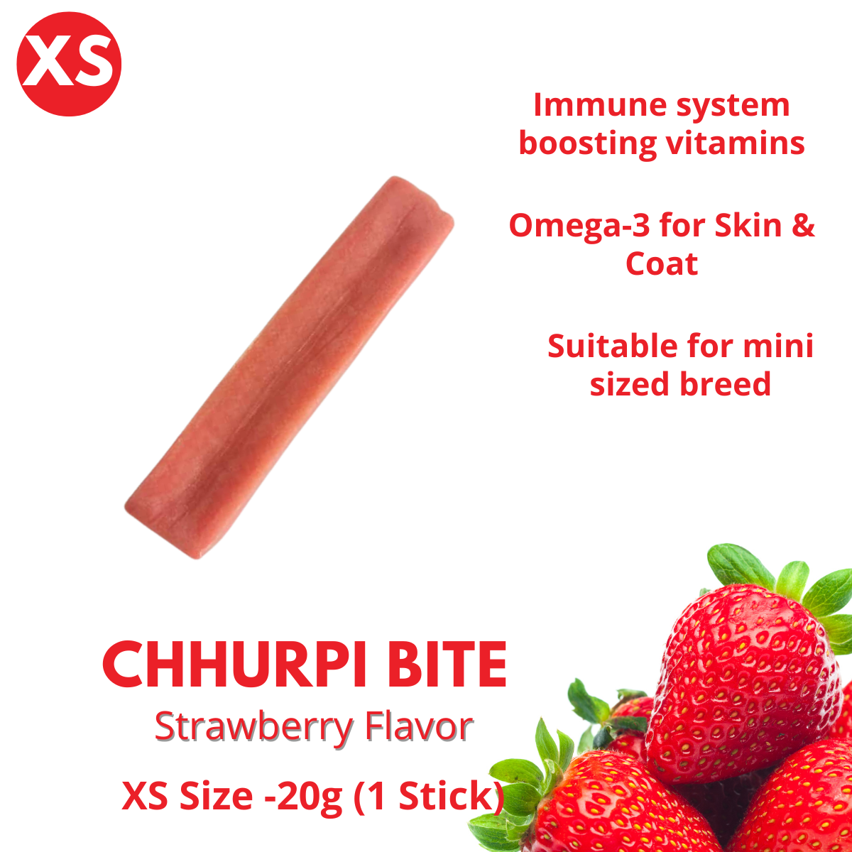 WagglyCove Premium Chhurpi Bite Yak Chew Cheese (Flavored) - Natural dental dog treats and chew | 天然狗狗耐咬起司洁牙磨牙棒