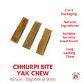 WagglyCove Chhurpi Bite Yak Chew | 天然狗狗洁牙起司棒